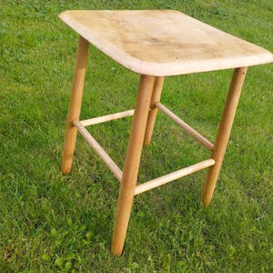 Vintage  Birch Stool by Ilmari Tapiovaara (Finland, 1914-1999) for Edsbyverken, Sweden, 1950s