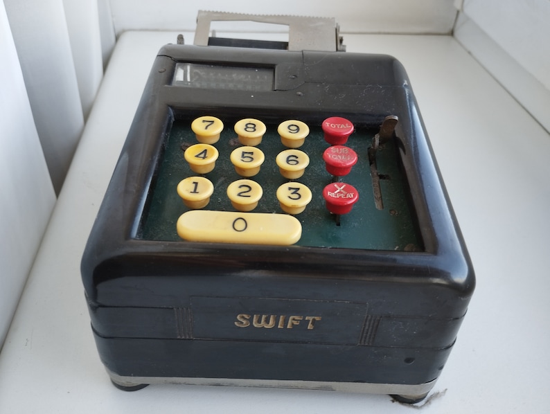 Vintage 1940s Adding Machine Swift Business Machines Corp. Great ...