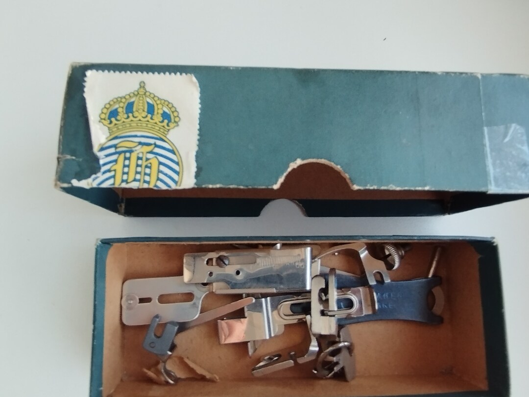 Vintage Husqvarna Sewing Machine Parts With Original Box Etsy