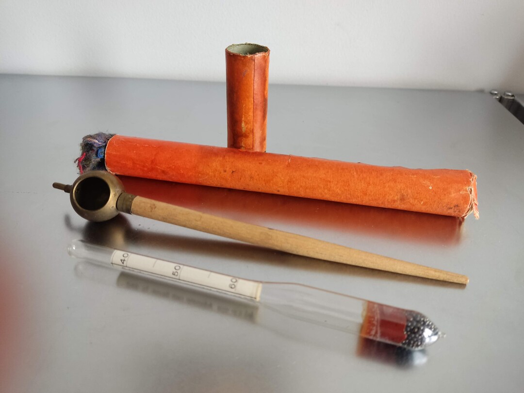 Antique Sweden Instrument Hydrometer Set, Alcohol, Science, Antique ...
