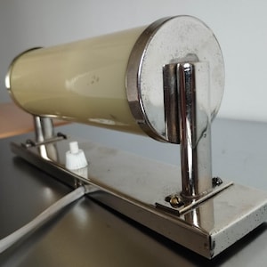 Vintage 1920 Art Deco  vintage wall light, brass glass bathroom train ship lamp