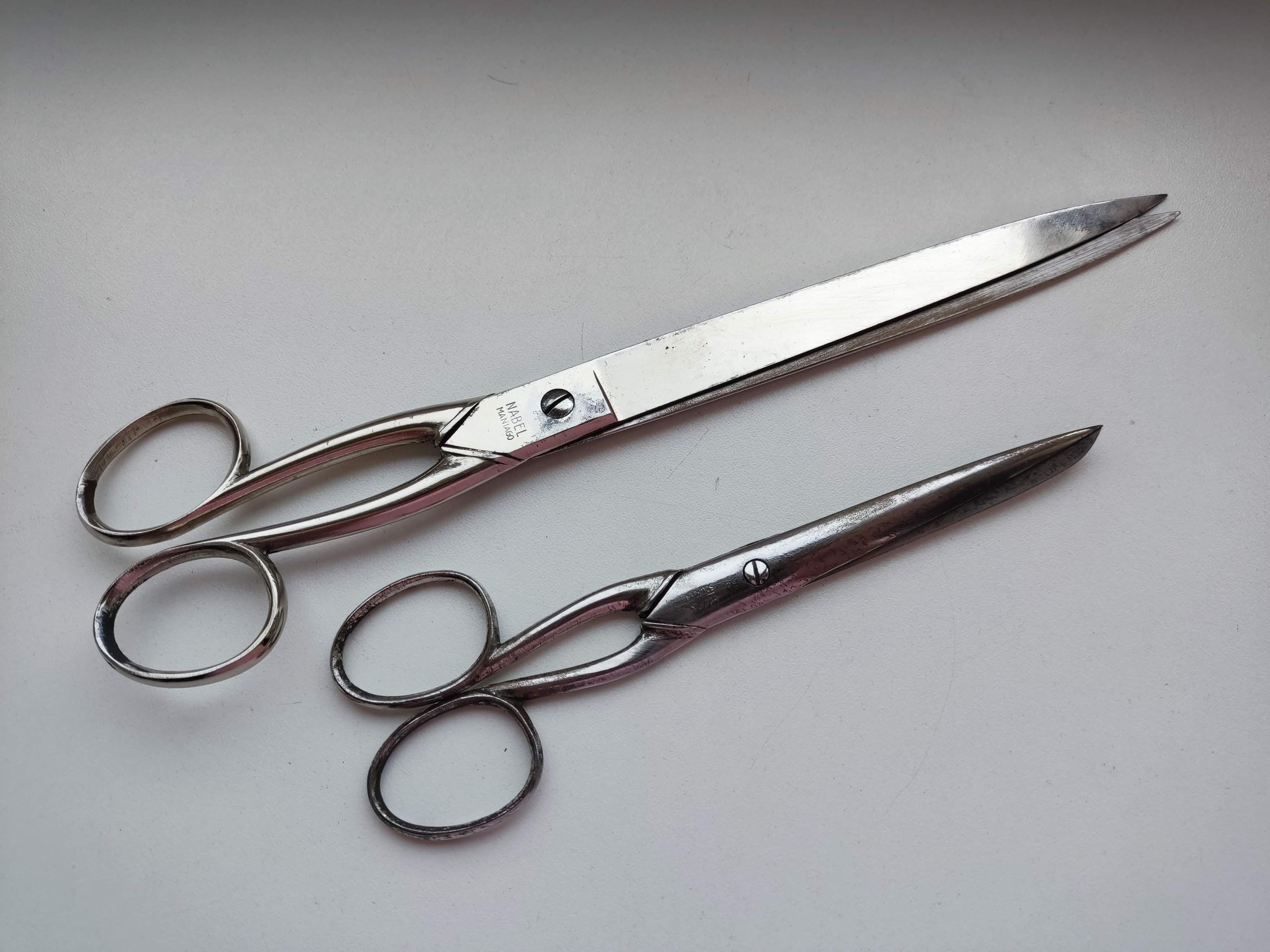 Set of 2 Vintage Scissors – Patto Solinberg & Nabel Maniago – Very