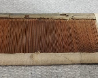 Vintage Antique 19 century  Swedish  wooden rigid heddle Reed  42.5" for weaving loom 32 dpi