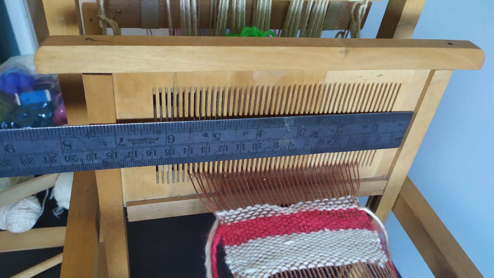 Vintage Wooden Sweden Tabletop Weaving Loom in working Etsy