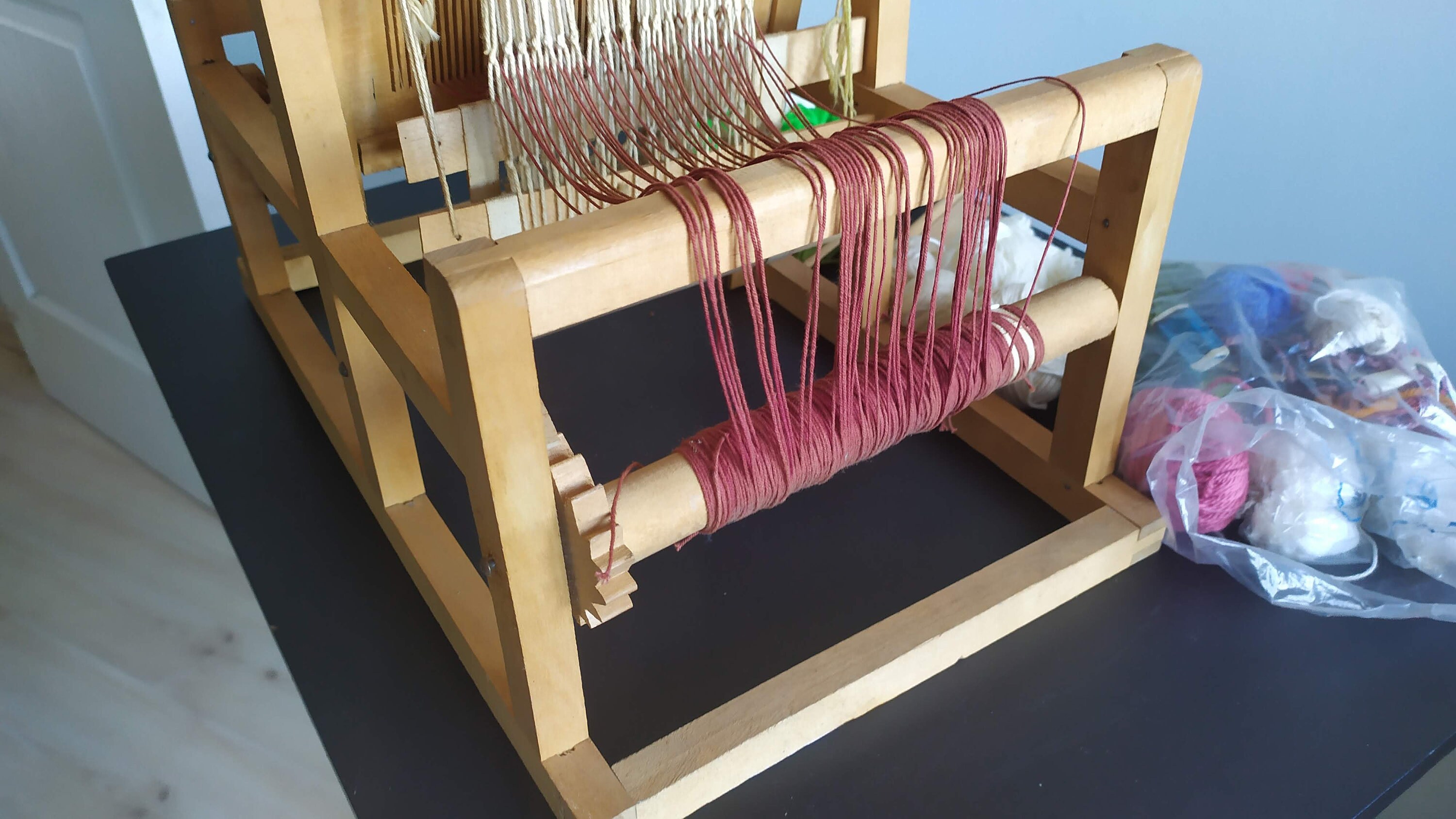 Vintage Wooden Sweden Tabletop Weaving Loom in working Etsy