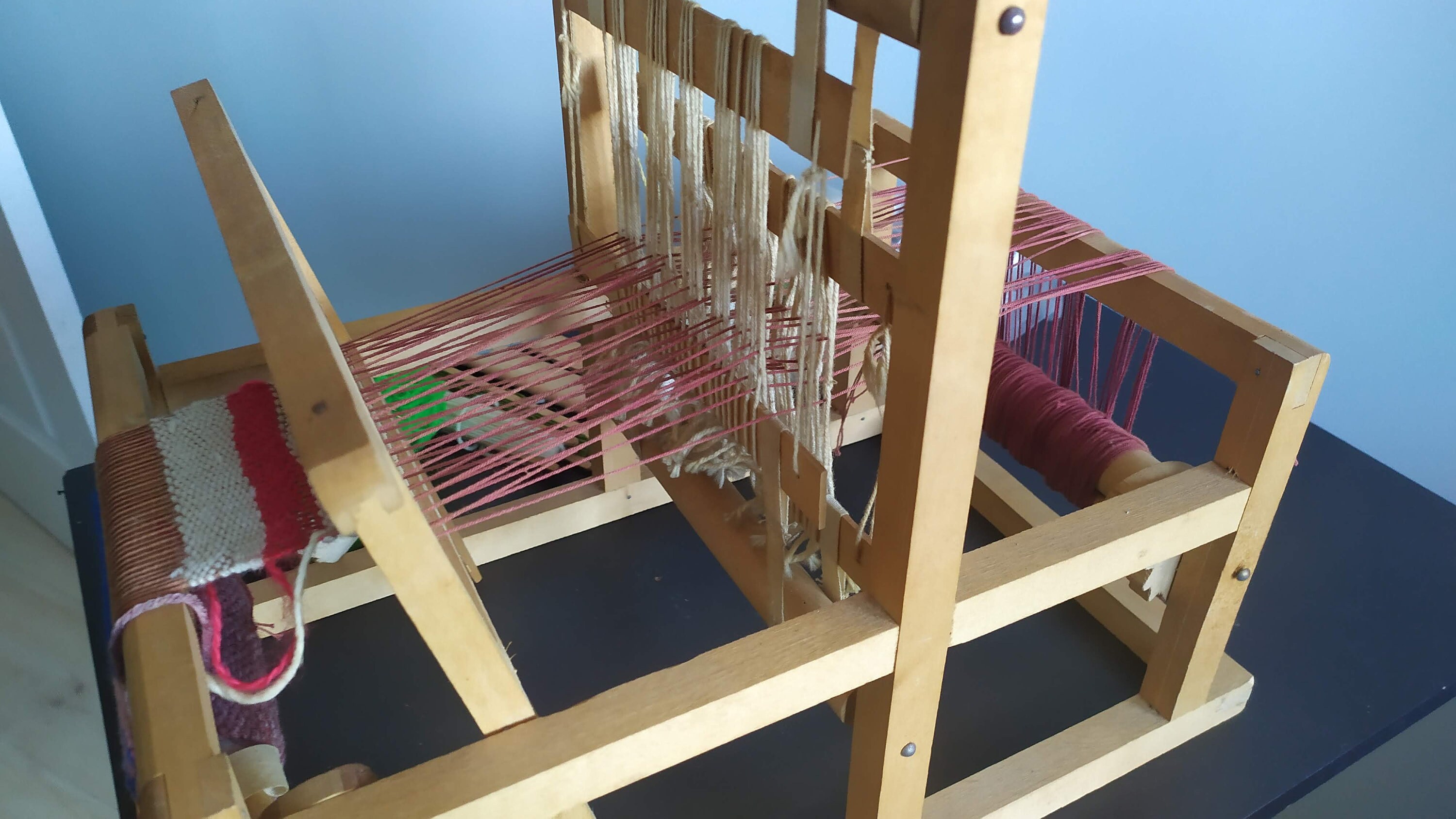 Vintage Wooden Sweden Tabletop Weaving Loom in working Etsy