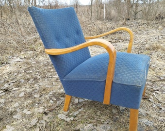 Vintage Art Deco Jindrich Halabala Armchair.