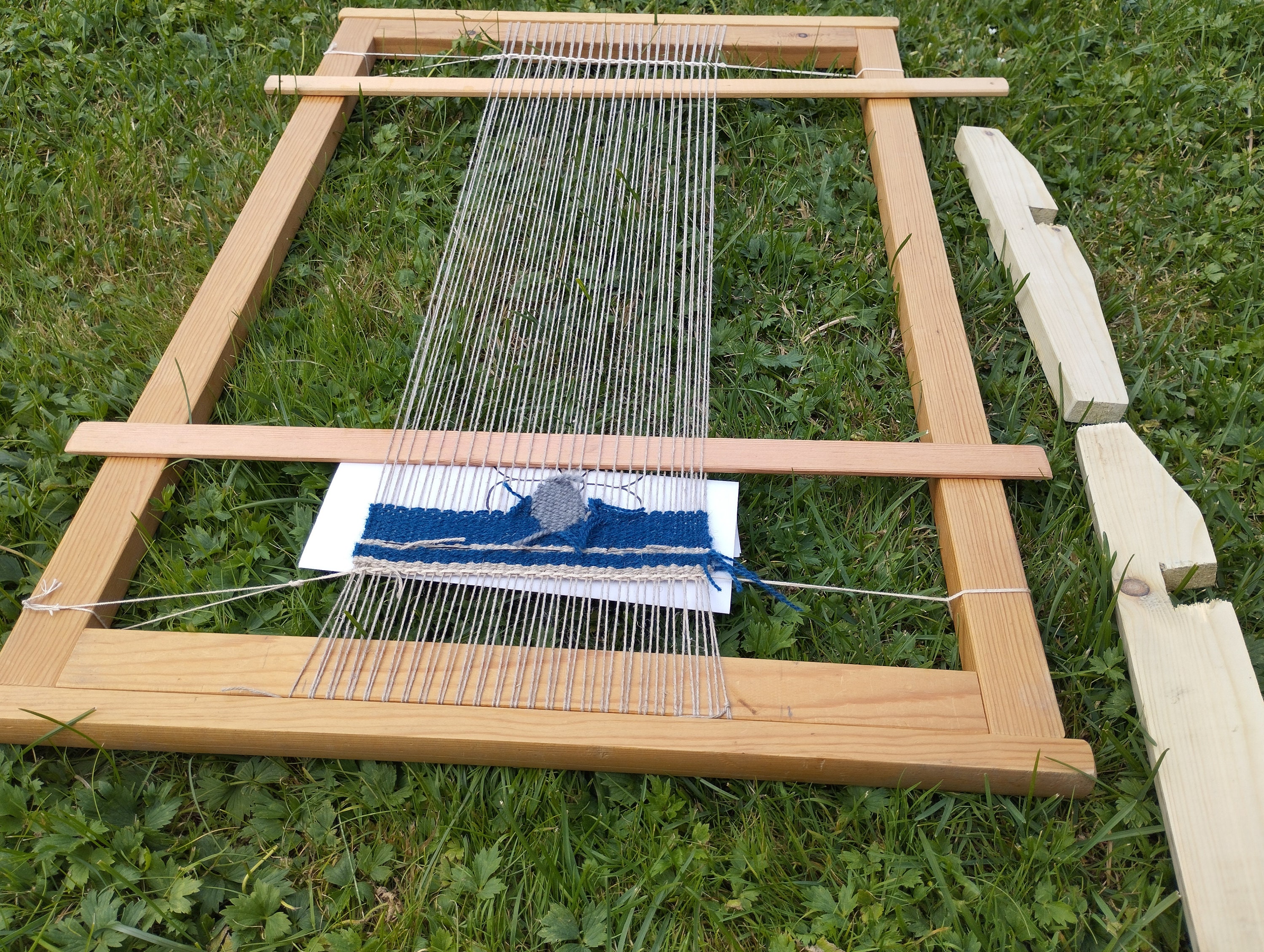 ANCIEN PETIT METIER A TISSER BOIS dans sa boîte JOUET ANCIEN POUPEE COLLECTION - Vendu