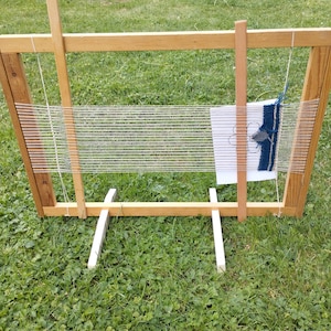 Vintage Wooden Sweden Tapestry Loom in working condition