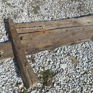 Antique 1900 Estonian sail boat wooden side part.
