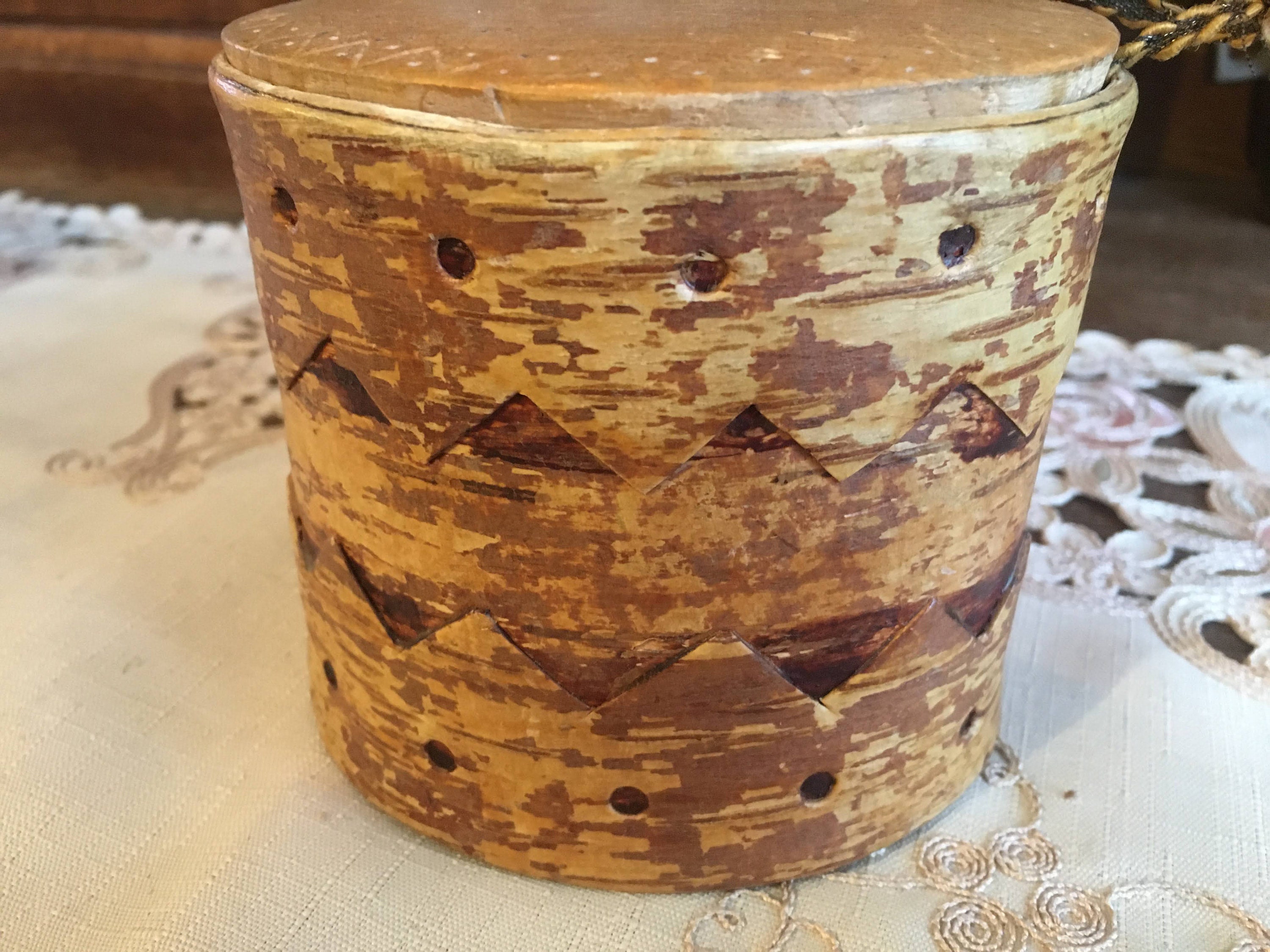 Antique Svepask Box Bent Birch Bark Snuff Box Swedish Folk Etsy