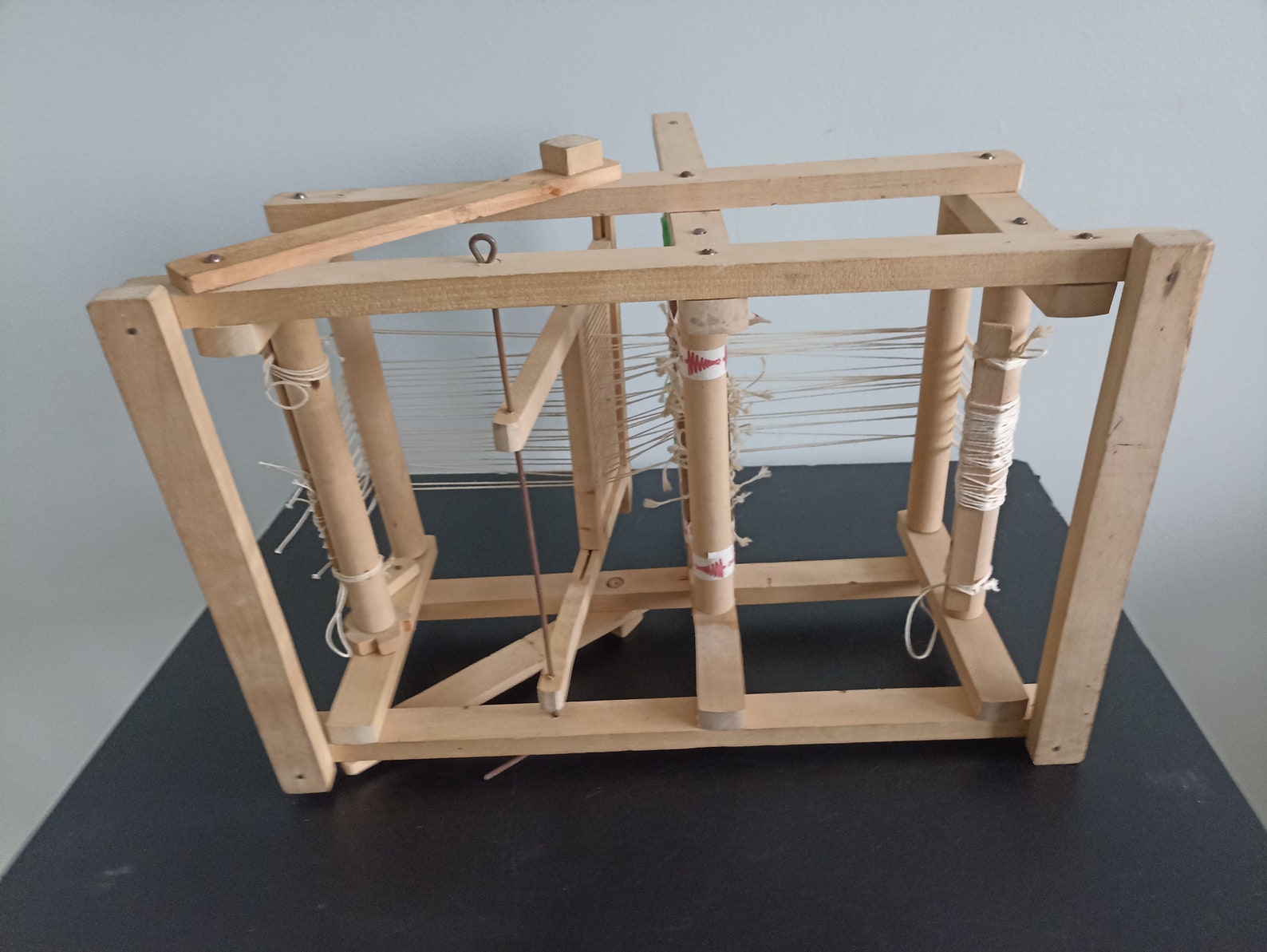 Vintage Wooden Sweden Tabletop Weaving Loom in Working Etsy