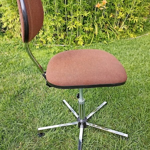 Añada 1970. Silla sueca silla de oficina taburete LIF AB Ladstena Buen estado.