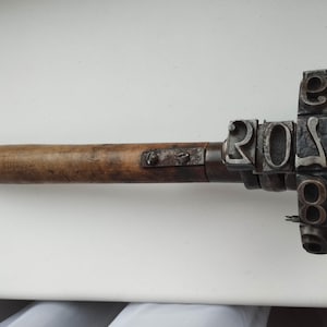 Old Antique 1902 Wilh. Göhler's wood Log Marking Hammer Tool