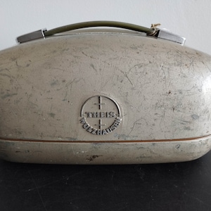 Vintage Aluminium Dose für Theis WOLZHAUSEN German LEVEL THEODOLIT