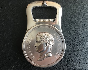 Vintage Christofle France Coll-Gallia Silver Plated Napoleon Bottle Opener