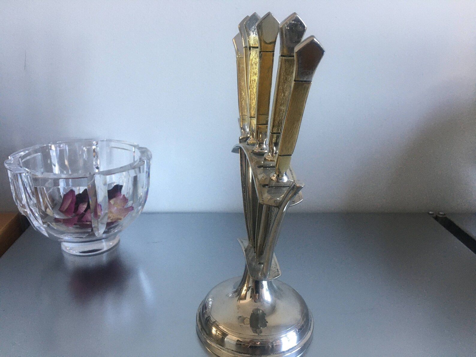 Uchatius Bronce Set of 6 six Fruit Knives 1920's Etsy