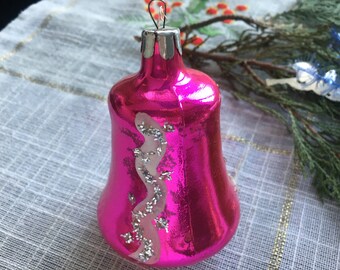 ヴィンテージ クリスマス ガラス オーナメント ソビエト製 ベル 4 個
