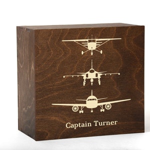 Personalized Pilot Gift, Aviator Gift, Pilot Retirement Gift, Whiskey Glass Set With Wood Box - Etsy