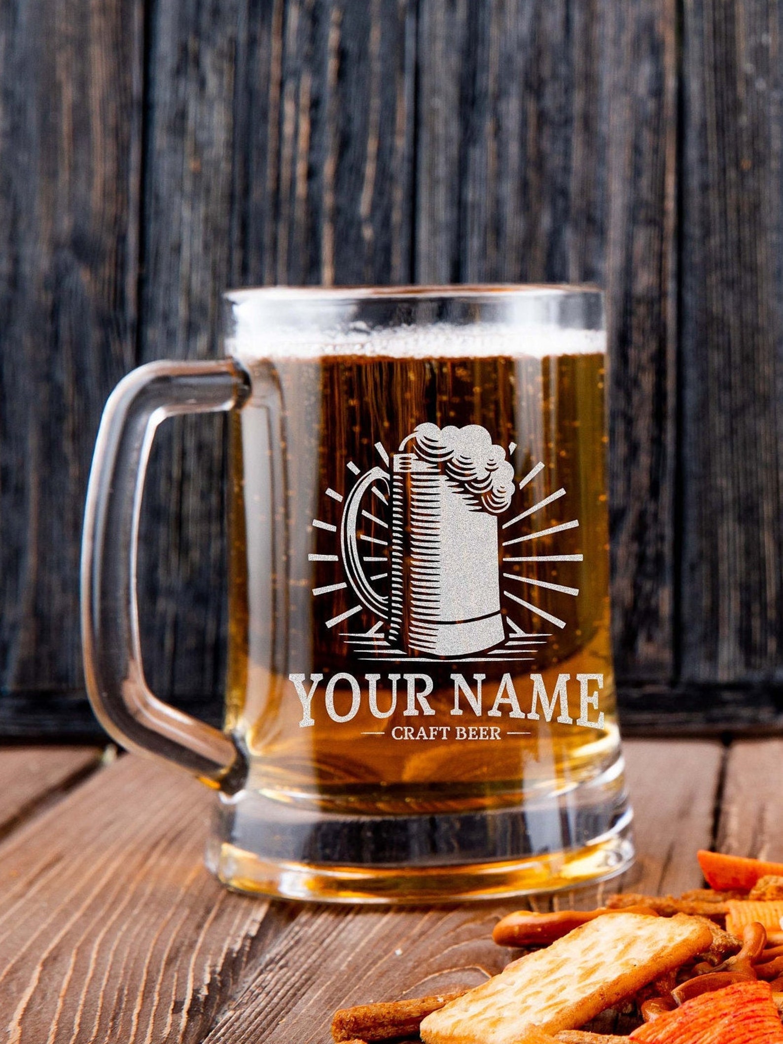Beer Mug Personalize Glass Custom Name Craft Beer Mug Engraved | Etsy
