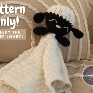 Sheepy the Sheep Lovey CROCHET PATTERN ONLY