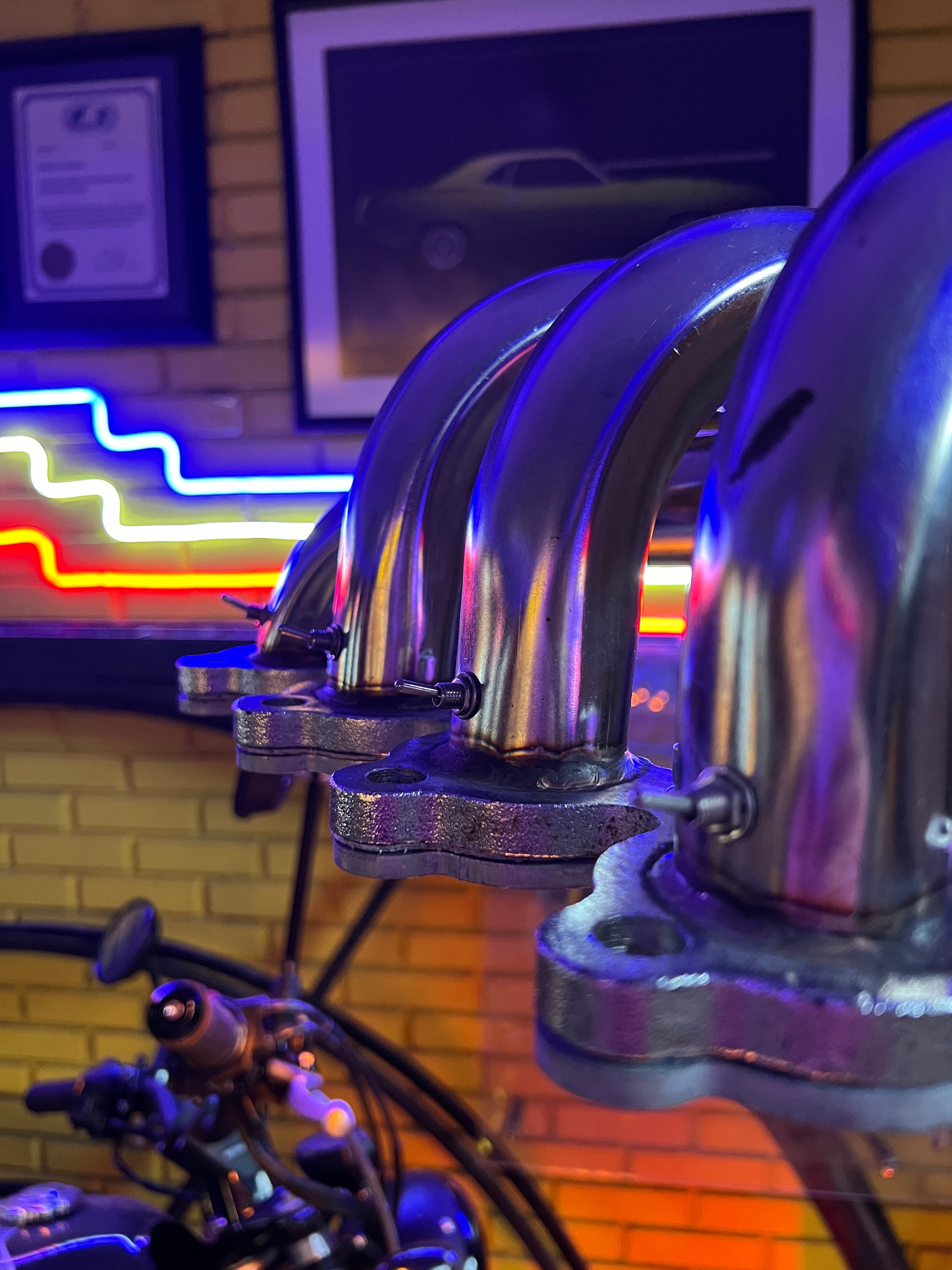 Exhaust Headers Floorlamp,exhaust Manifold Floorlamp,real Car Engine Parts,industrial Lamp,lamp