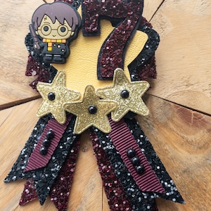 Embellished Birthday Badge: Wizard Rosette, Number Pin