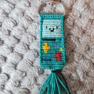 BMO Adventure Time Keychain Set | Handwoven Friendship Bracelet Style ...