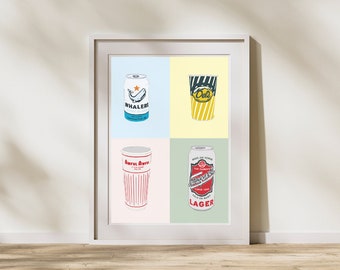 Rhode Island Drinks | Bar Cart Wall Décor | Printable Wall Art | Digital Download
