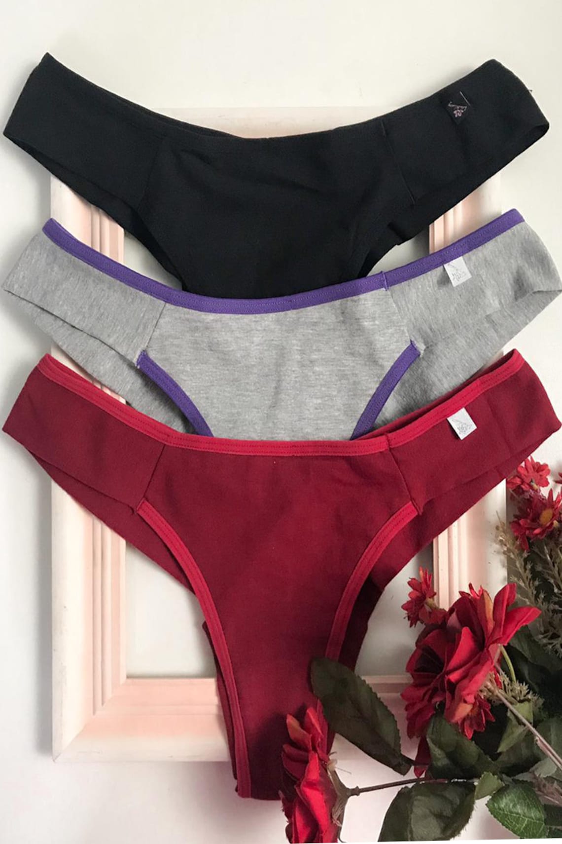 2930 3 Pack Brazilian Style Panties Etsy