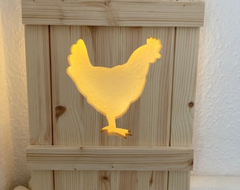 Türschild Dekoschild « Chicken 02 » Huhn Hühnerstall Ei Vogel Eier 