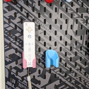 Wii Controller mount display for Ikea Pegboards wiimote Skadis Uppspel