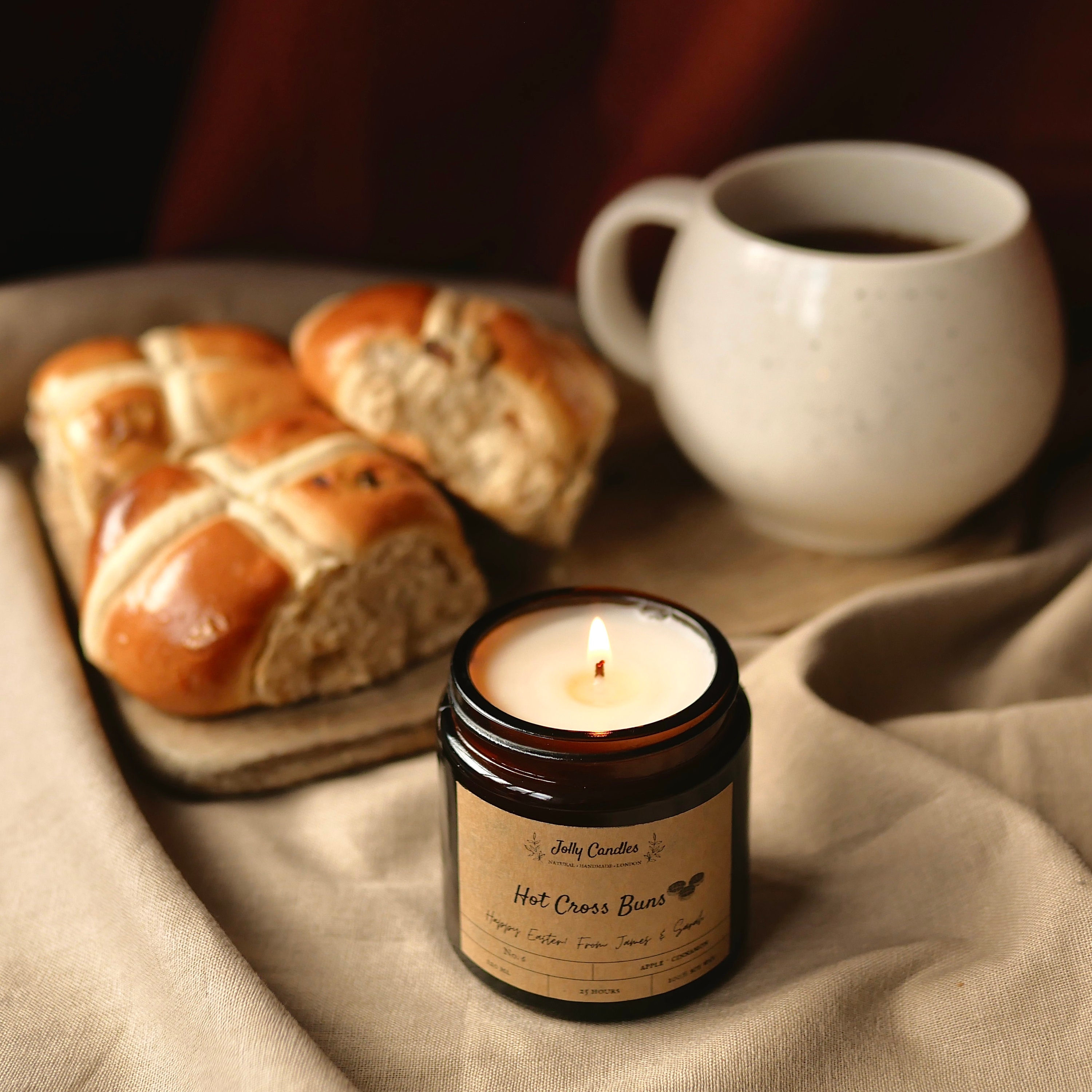 Tea and Candle Gift Box Calming Gift Set Soy wax Candles Etsy