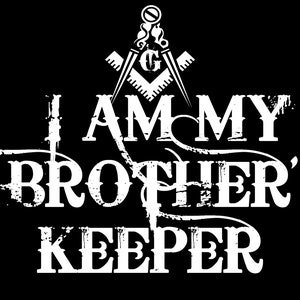 I am My Brothers Keeper White Masonic Image PNG | JPG