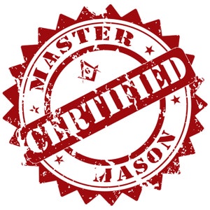 Certified Master Mason PNG | JPG