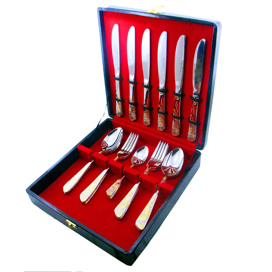 Gold Cutlery Silverware Flatware and Cutlery Sets Elevate Etsy