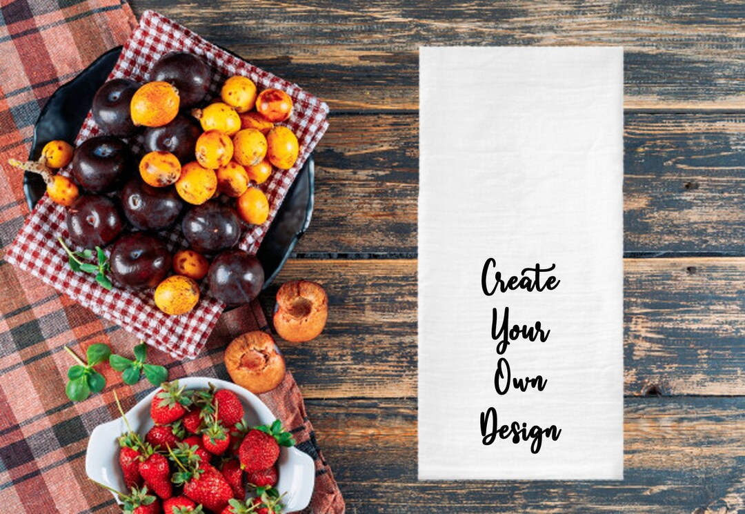 Create Your Own Tea Towel, Design Your Own Kitchen Towel, Personalized