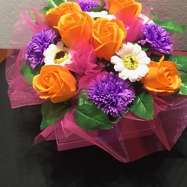 SOAP FLOWER BOX hand made design