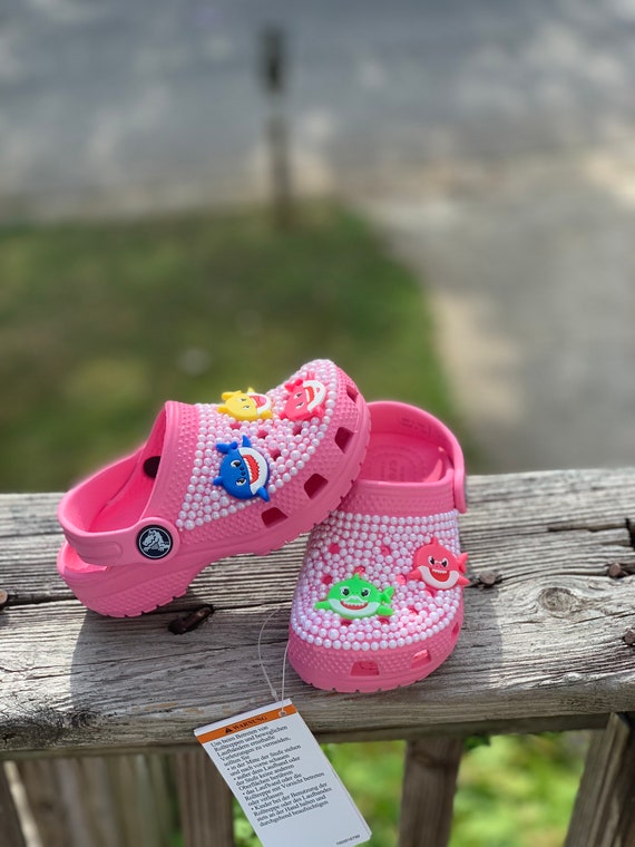 Bedazzled Baby Shark Crocs Etsy