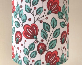 Handmade Blue Poppy/Poppies Design Lampshade Table Ceiling Pendant 8" to 16"