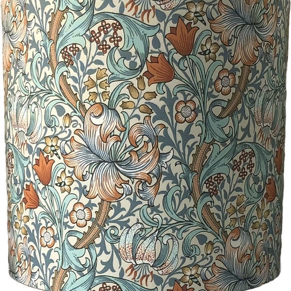 William Morris Golden Lily in Autumn Lampshade for Table Lamp or Hanging Pendant | FREE Shipping over 35.00