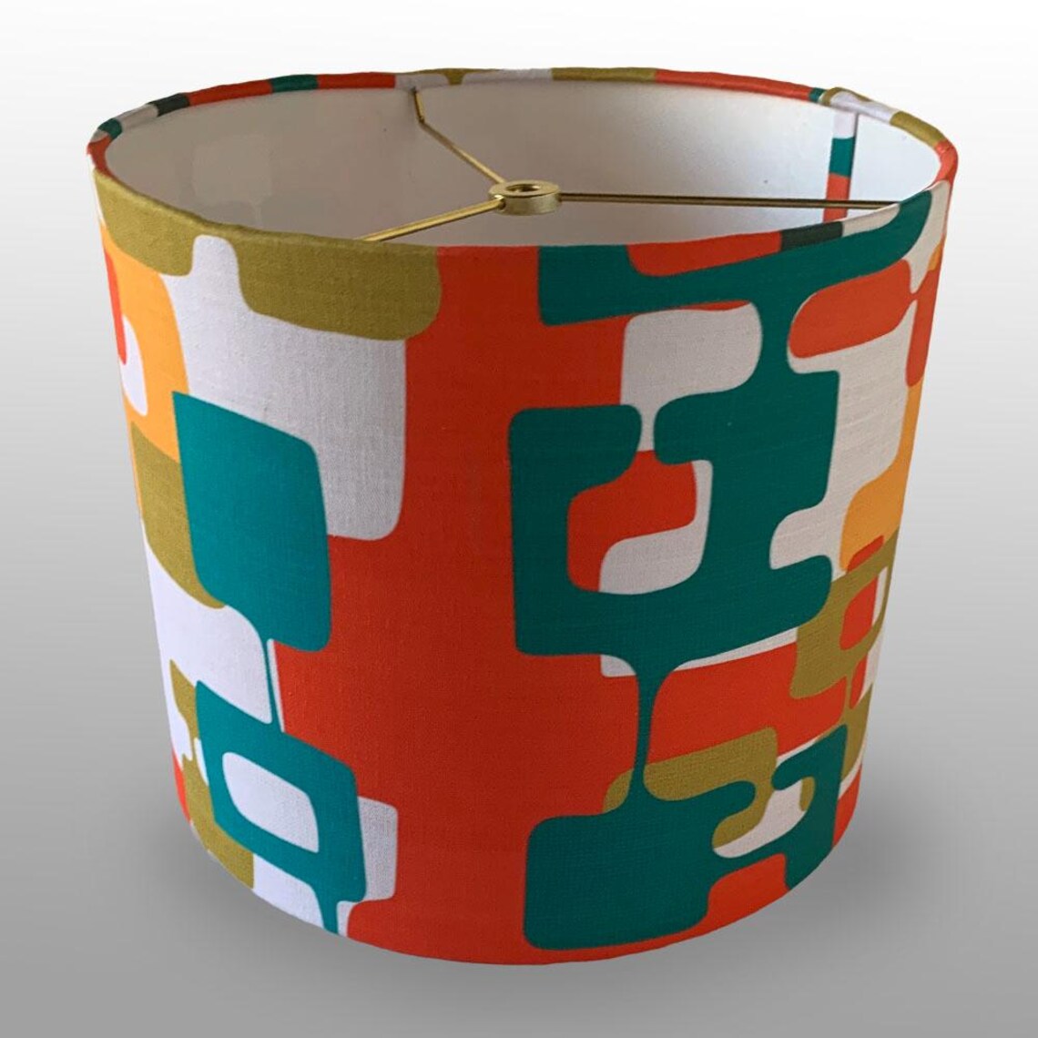Mid Century Modern Abstract Lamp Shade | Mod Shapes - Etsy