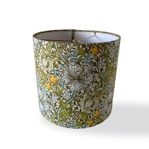 Golden Lily In Sunshine | William Morris Design | Drum, Empire or Pendant Lampshade | FREE SHIPPING (orders over 35.00)