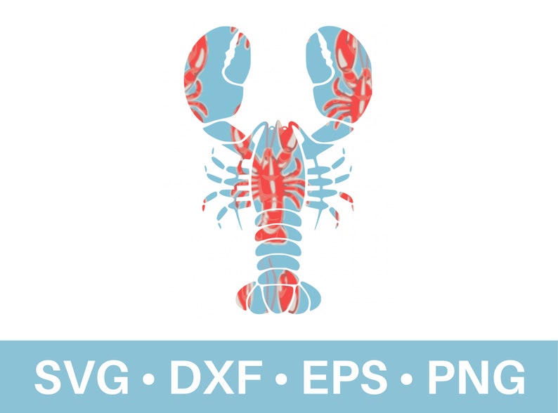 Preppy Lobster Cut File Cute Lobster SVG Lobster Clip Art Etsy