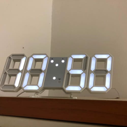 Nordic Korean Aesthetic LED Digital Clock Tik Tok White - Etsy