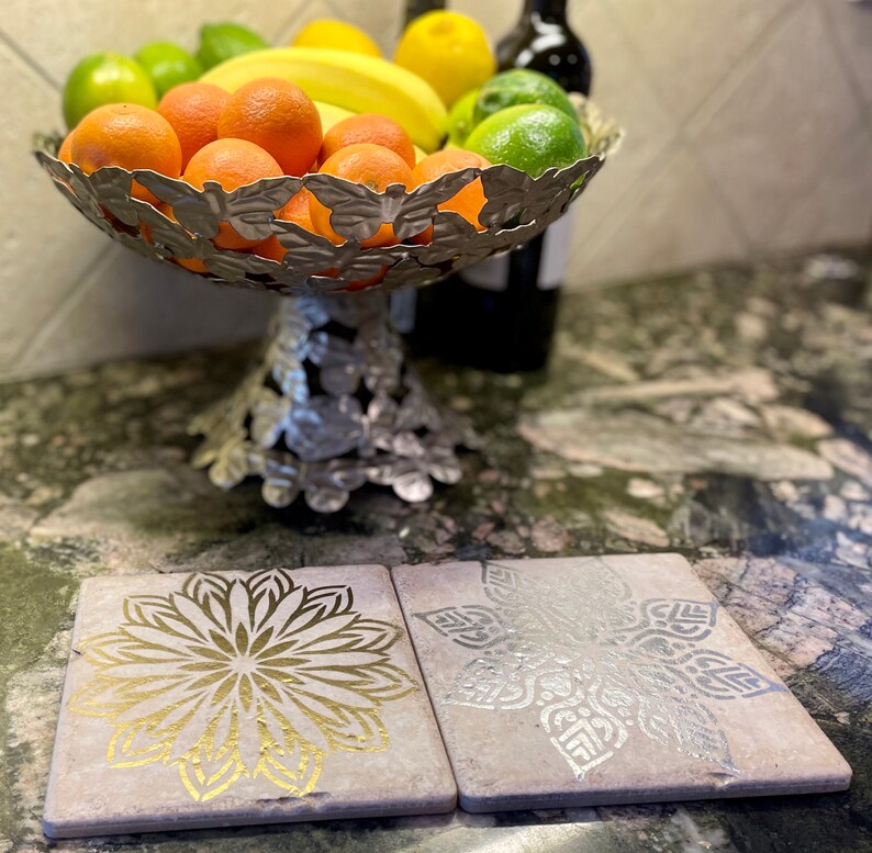 Ceramic Trivets for Hot Dishes 6x6 Cooking Trivets Set Etsy