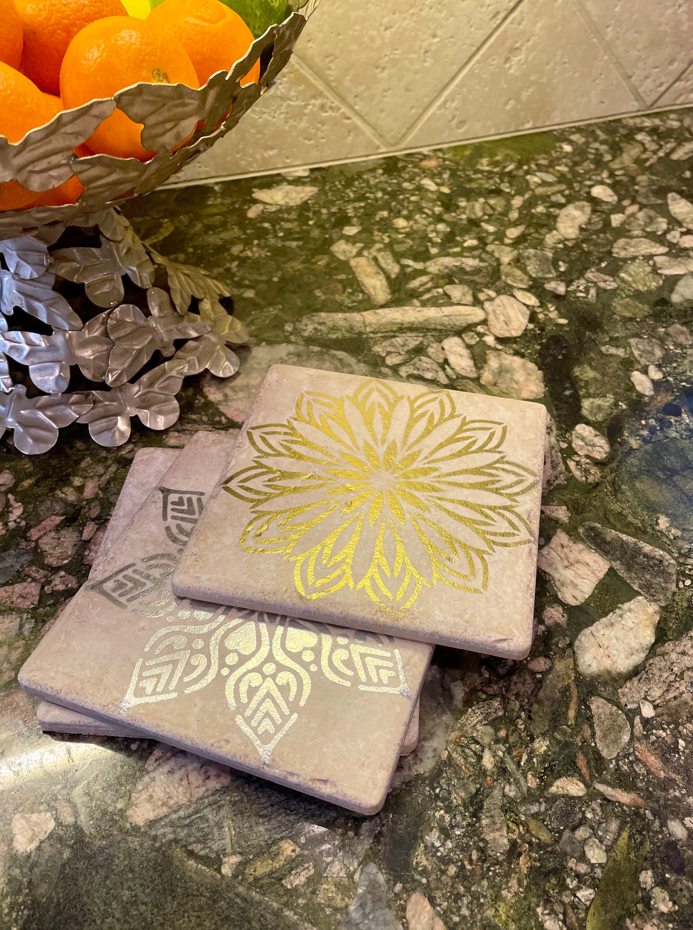 Ceramic Trivets for Hot Dishes 6x6 Cooking Trivets Set Etsy Canada