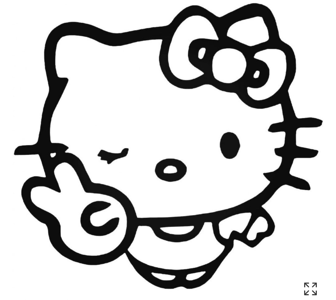 Hello Kitty Decal Sticker Etsy