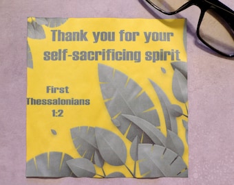 JW Gift - 5 pack Lens Cloth - Thank You For Your Self-sacrificing Spirit - 6"X7"