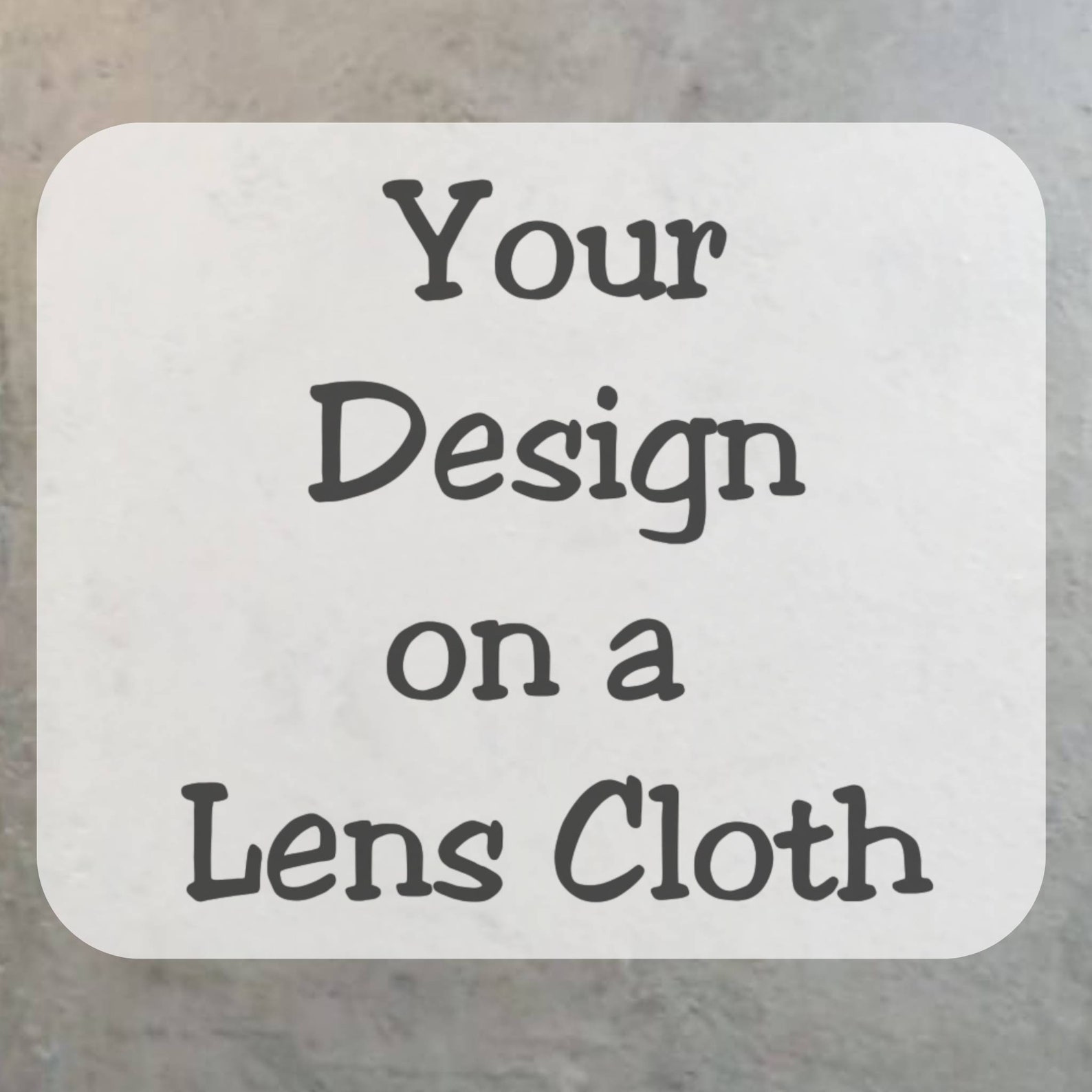 Custom Lens Cloth Your Design Etsy